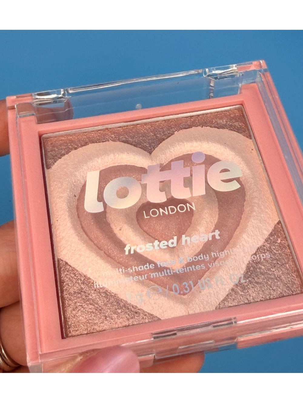 Lottie London Frosted Heart Multi-Shade Face & Body Highlighter